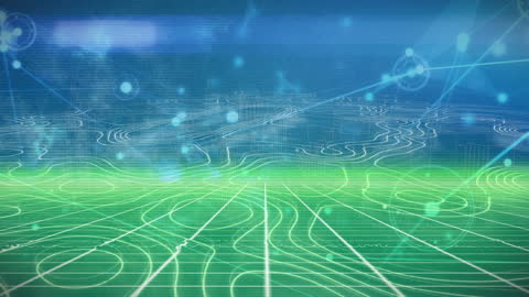 Digital Network Interface With Floating Wireframes