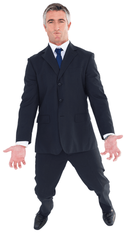 transparent businessman presenting gesture in suit - Download Free Stock Videos Pikwizard.com