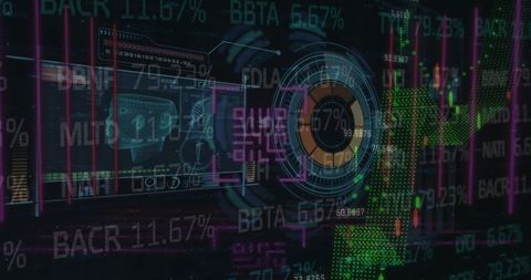 Digital Data Processing Interface with Global Connections Theme - Download Free Stock Images Pikwizard.com