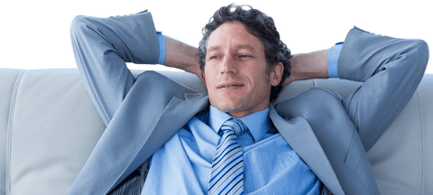 Confident Businessman Relaxing on Couch Transparent Background - Download Free Stock Videos Pikwizard.com