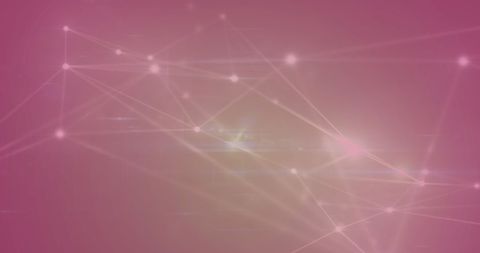 Glowing Network Connections on Pink Background - Download Free Stock Images Pikwizard.com