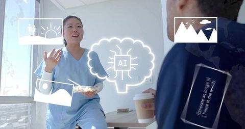 Healthcare Professionals Discuss AI and Digital Innovation in Hospital