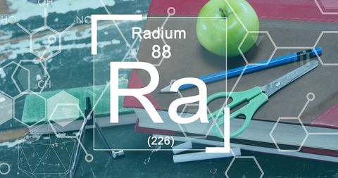 Classroom Essentials with Chemistry Symbols Overlay - Download Free Stock Images Pikwizard.com
