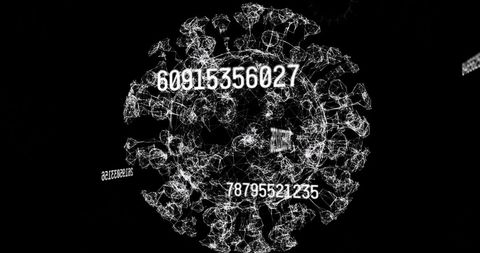 digital visualization of virus cell with increasing numbers - Download Free Stock Images Pikwizard.com