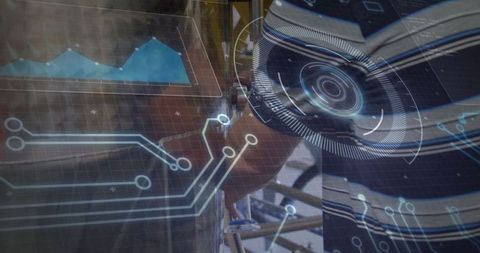 Futuristic Construction Worker Using Augmented Reality on Site