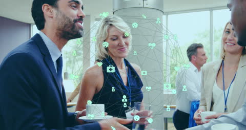 Professionals Networking at Business Conference