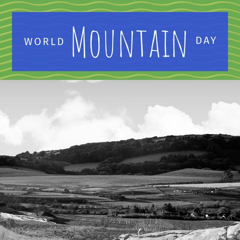 world mountain day celebratory landscape - Download Free Stock Templates Pikwizard.com