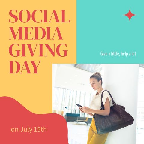Social Media Giving Day Event Promotional Design - Download Free Stock Templates Pikwizard.com