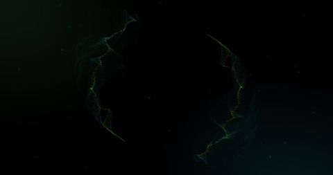 Green Smoke Rings on Dark Gradient Background - Download Free Stock Images Pikwizard.com