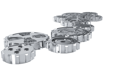 interlocking chrome cogs on transparent background for engineering - Download Free Stock Videos Pikwizard.com