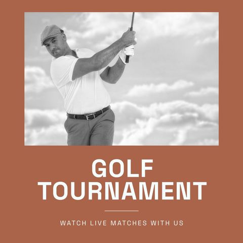 dynamic golf tournament promo ad with player in action - Download Free Stock Templates Pikwizard.com