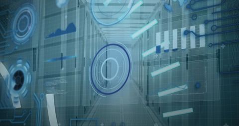 Futuristic Data Processing in a 5G Server Room - Download Free Stock Images Pikwizard.com