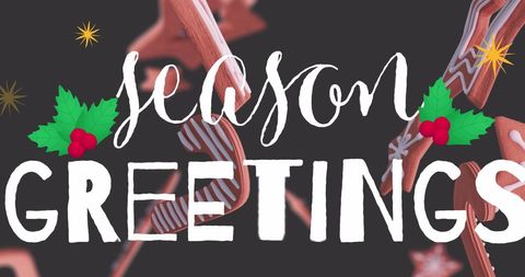 Festive Season's Greetings with Gingerbread Cookies