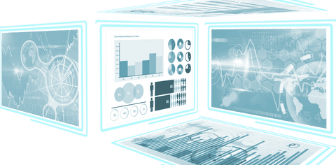 Futuristic Transparent Digital Screens with Global Data Widgets - Download Free Stock Videos Pikwizard.com