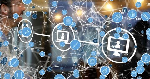 Digital Interface and Global Connectivity in Modern Business