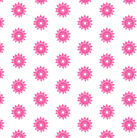 Pink Rosette Pattern on Transparent Background, Decorative Vector Design - Download Free Stock Videos Pikwizard.com