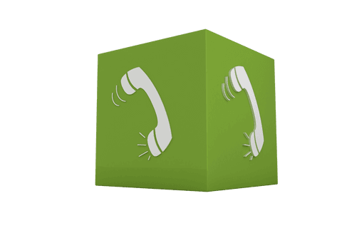 green cube with phone icons on transparent background - Download Free Stock Videos Pikwizard.com
