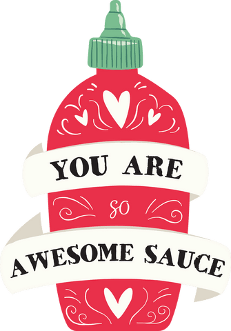 you are awesome sauce with heart design transparent background - Download Free Stock Videos Pikwizard.com