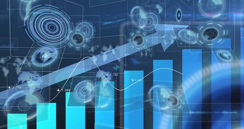 Futuristic Data Processing with Global Connections Interface - Download Free Stock Images Pikwizard.com