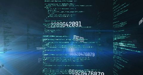 Digital Data Processing with Futuristic Light Trails Interface - Download Free Stock Images Pikwizard.com