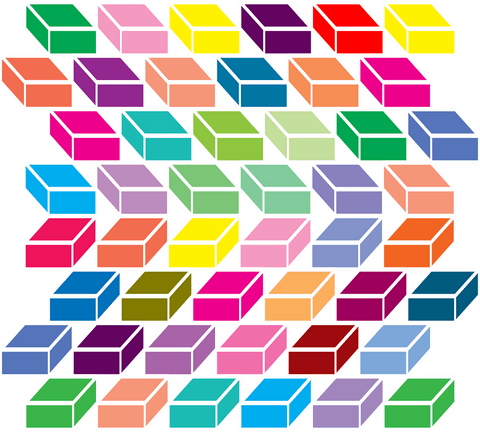 Vibrant Transparent Blocks with Geometric Arrangement - Download Free Stock Videos Pikwizard.com