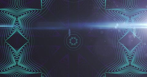 Hypnotic Kaleidoscope with Vibrant Green Abstract Shapes - Download Free Stock Images Pikwizard.com