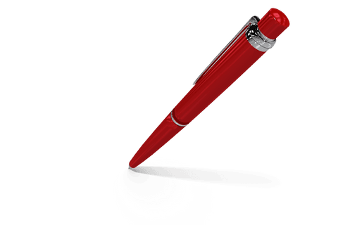 red ballpoint pen with clip isolated on transparent background - Download Free Stock Videos Pikwizard.com