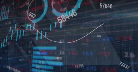 Financial Data Visualization with Statistics and Graphs - Download Free Stock Images Pikwizard.com