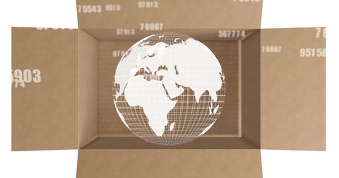 Global Shipping and Delivery Concept with Spinning Globe - Download Free Stock Images Pikwizard.com