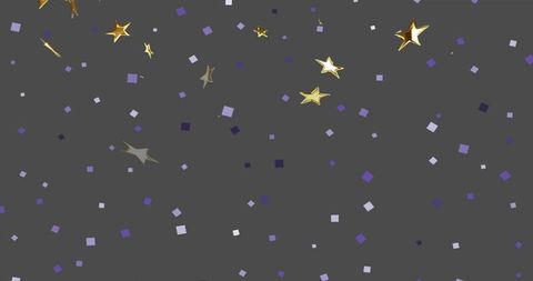 Elegant Confetti and Gold Stars Celebratory Background