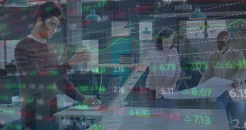 Overlay of Financial Data on Corporate Workspace Collaboration