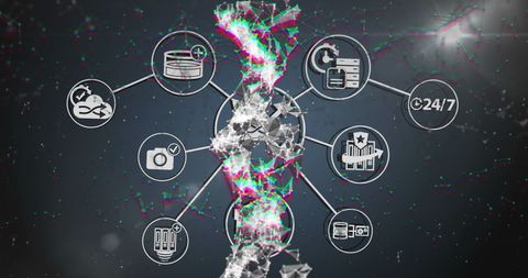 Digital DNA Strand Conecting Technology Concepts