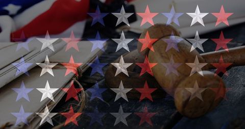 American Judicial System Concept with Stars and Gavel - Download Free Stock Images Pikwizard.com