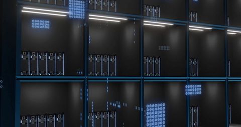 Futuristic Data Servers with Digital Connectivity - Download Free Stock Images Pikwizard.com