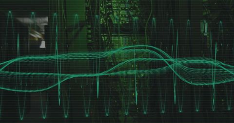 Digital Data Stream with Stock Market Interface in Green - Download Free Stock Images Pikwizard.com