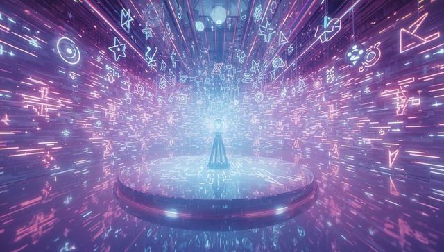 Futuristic Digital Transformation with Glowing Orb