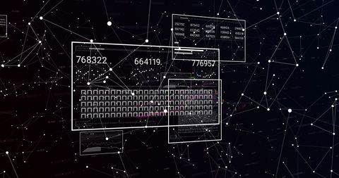 Digital Financial Data Processing on Dark Network - Download Free Stock Images Pikwizard.com