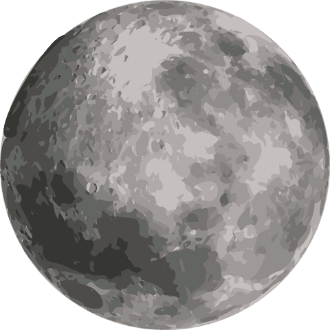 full moon illustration with craters and transparent background - Download Free Stock Videos Pikwizard.com