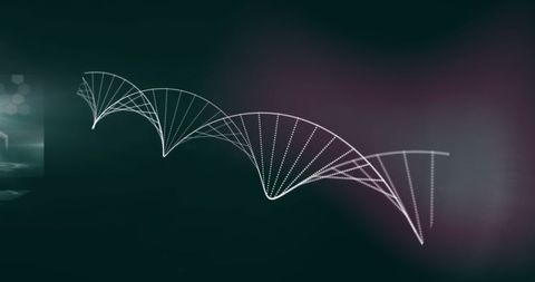 Digital DNA Strand in Scientific Environment with Data Visions - Download Free Stock Images Pikwizard.com