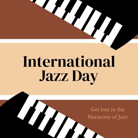 international jazz day celebration with piano illustration - Download Free Stock Templates Pikwizard.com