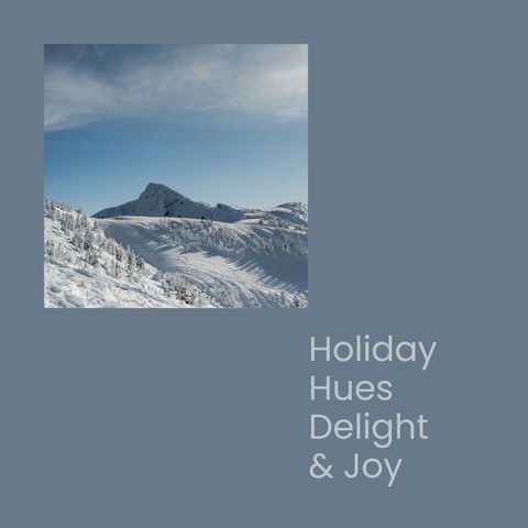 Snowy Mountain Winter Wonderland with Festive Text Overlay - Download Free Stock Templates Pikwizard.com