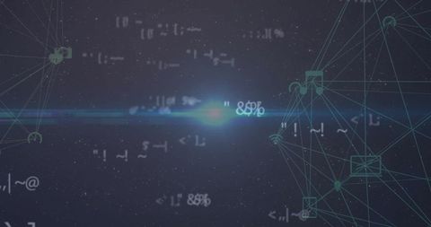 Interconnected Data Network with Digital Interface on Dark Background - Download Free Stock Images Pikwizard.com