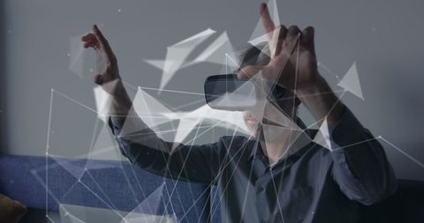 Caucasian Businessman Exploring Virtual Reality in Office Environment - Download Free Stock Images Pikwizard.com