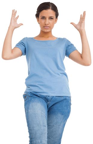 angry caucasian woman expressing frustration on transparent background - Download Free Stock Videos Pikwizard.com
