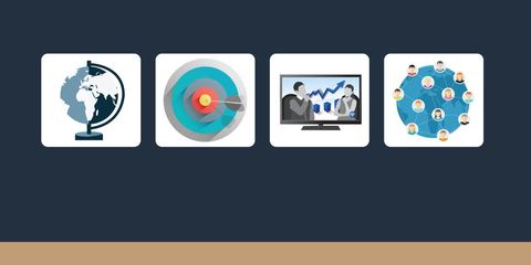 global business strategy icons for worldwide connectivity - Download Free Stock Templates Pikwizard.com