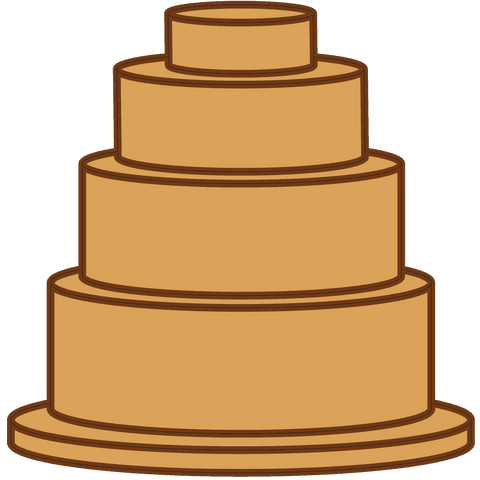 brown tall cake illustration on transparent background - Download Free Stock Videos Pikwizard.com