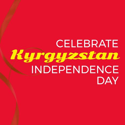 Kyrgyzstan Independence Day Celebration Banner Design - Download Free Stock Templates Pikwizard.com