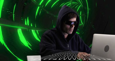 Cybersecurity Concept with Mysterious Hacker - Download Free Stock Images Pikwizard.com