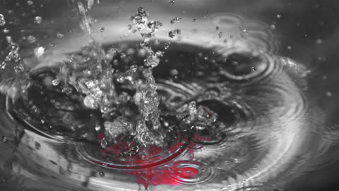 Red Bell Pepper Splashing into Water in Stunning Slow Motion