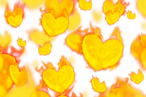fiery heart patterns on transparent background - Download Free Stock Videos Pikwizard.com
